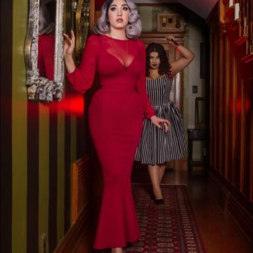 NWT pinup girl clothing mila gown xs